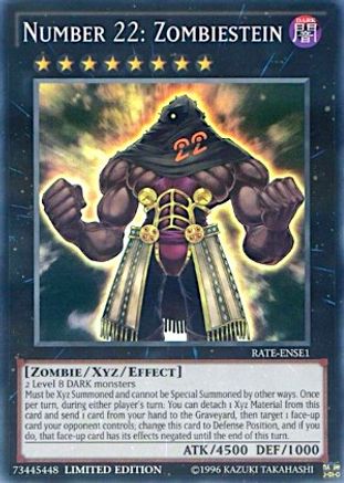 Number 22: Zombiestein [RATE-ENSE1] Super Rare - Yu-Gi-Oh! - Card Brawlers | Quebec | Canada |