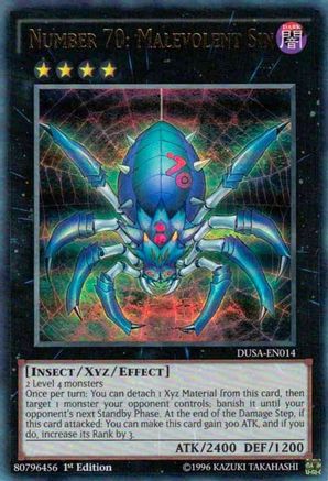 Number 70: Malevolent Sin [DUSA-EN014] Ultra Rare - Yu-Gi-Oh! - Card Brawlers | Quebec | Canada |