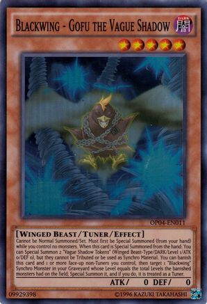 Blackwing - Gofu the Vague Shadow [OP04-EN011] Super Rare - Yu-Gi-Oh! - Card Brawlers | Quebec | Canada |