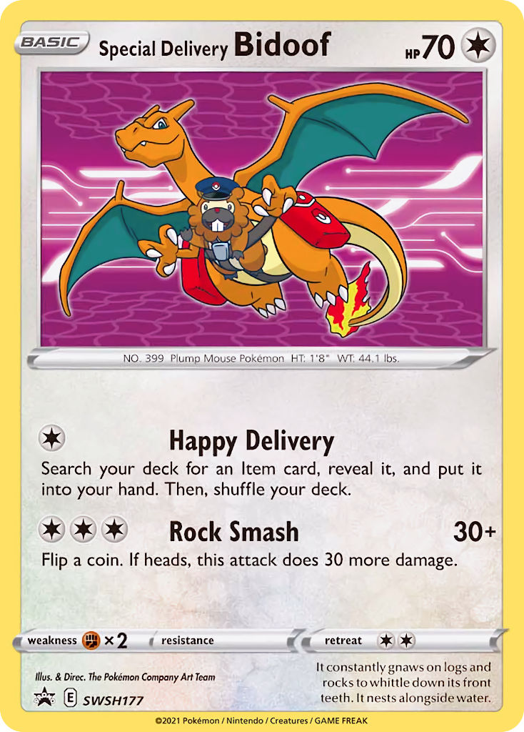 Special Delivery Bidoof (SWSH177) [Sword & Shield: Black Star Promos] - Pokémon - Card Brawlers | Quebec | Canada |