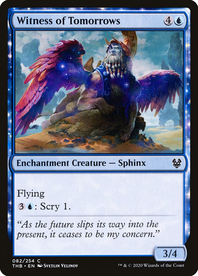Witness of Tomorrows [Theros Beyond Death] - Magic: The Gathering - Card Brawlers | Quebec | Canada |