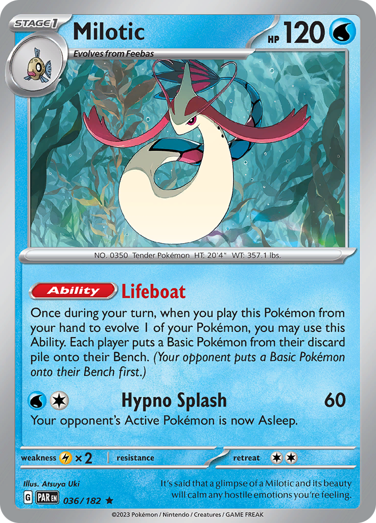 Milotic (036/182) [Scarlet & Violet: Paradox Rift] - Pokémon - Card Brawlers | Quebec | Canada |