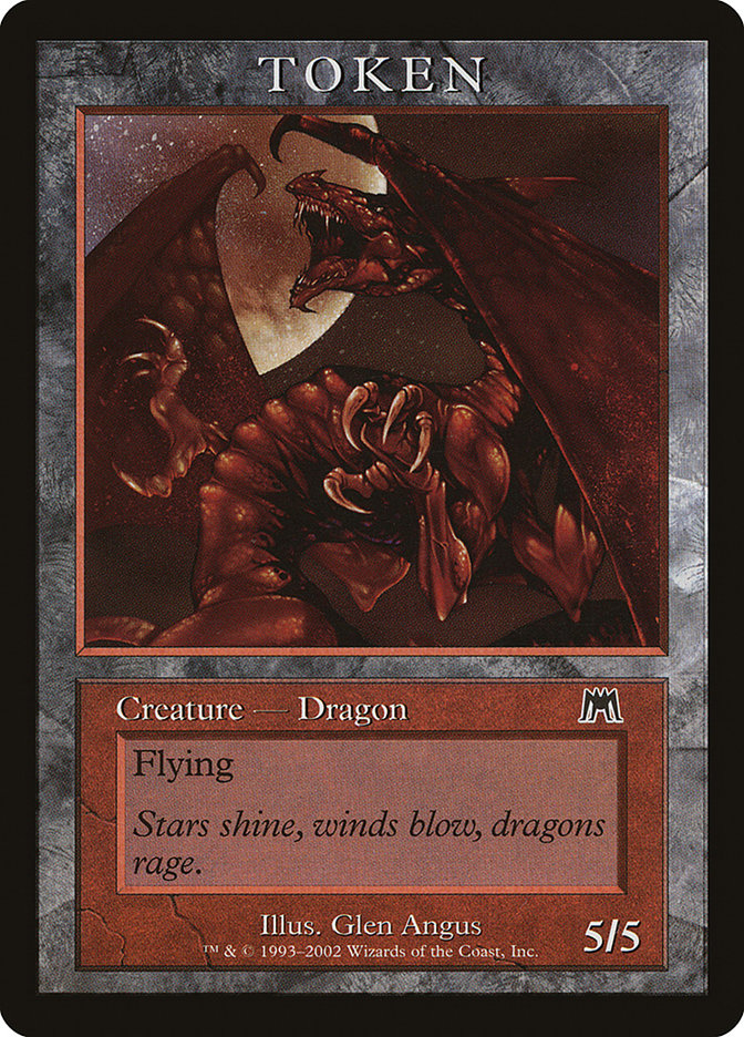 Dragon Token [Magic Player Rewards 2002] - Magic: The Gathering - Card Brawlers | Quebec | Canada |
