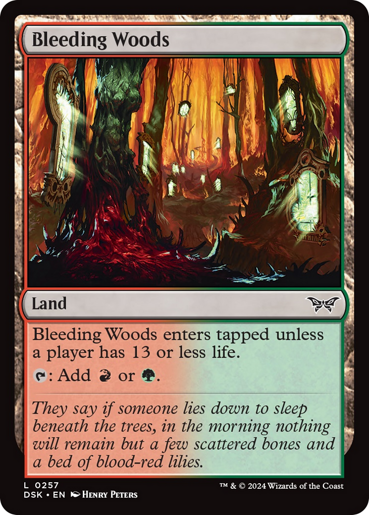 Bleeding Woods [Duskmourn: House of Horror] - Magic: The Gathering - Card Brawlers | Quebec | Canada |