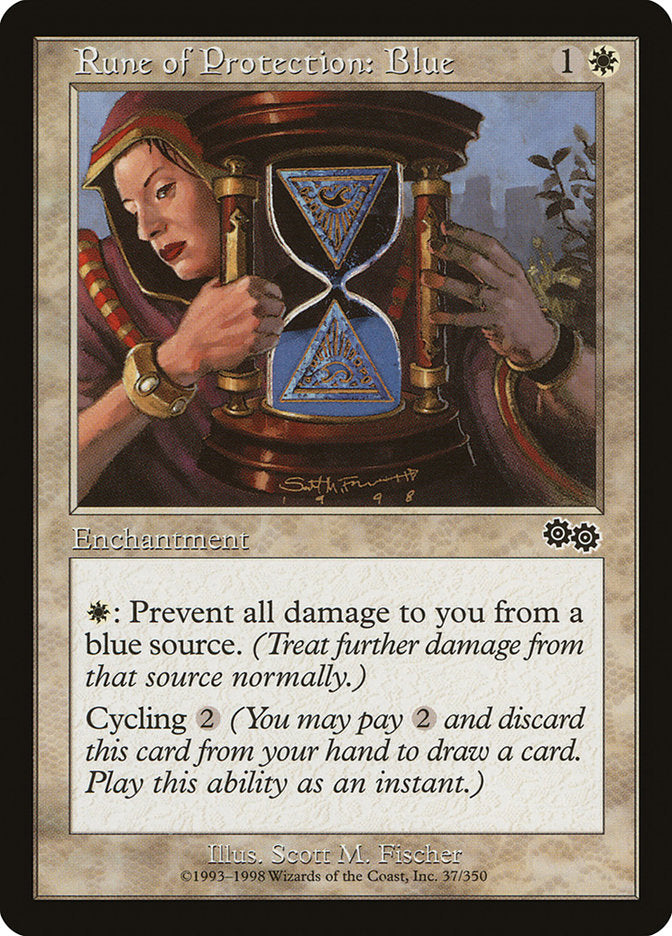Rune of Protection: Blue [Urza's Saga] - Magic: The Gathering - Card Brawlers | Quebec | Canada |