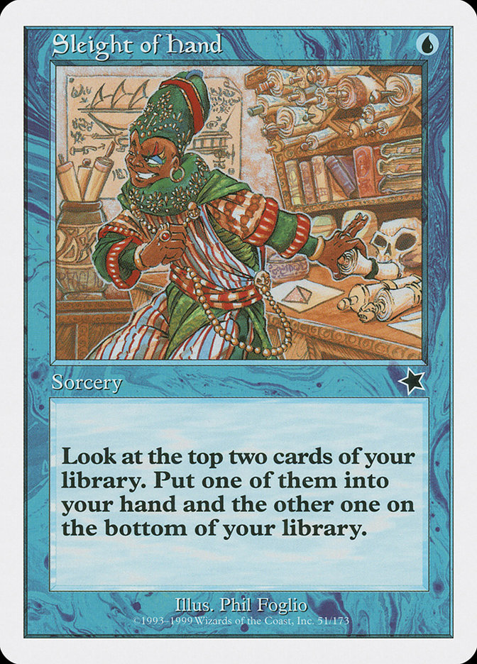 Sleight of Hand [Starter 1999] - Magic: The Gathering - Card Brawlers | Quebec | Canada |