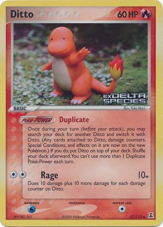 Ditto (37/113) (Stamped) [EX: Delta Species] - Pokémon - Card Brawlers | Quebec | Canada |