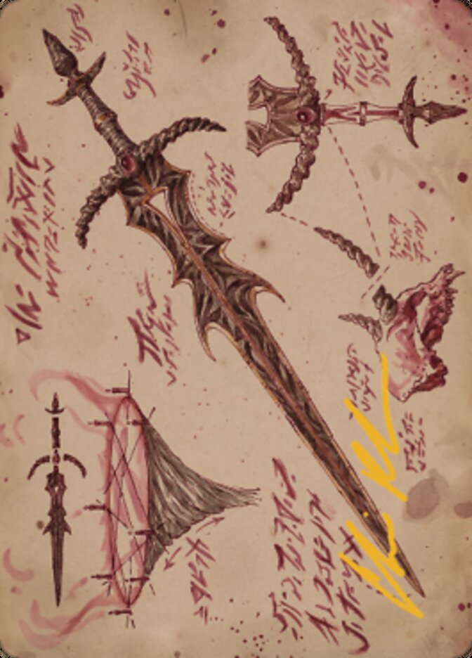 Blackblade Reforged Art Card (Gold-Stamped Signature) [The Brothers' War Art Series] - Magic: The Gathering - Card Brawlers | Quebec | Canada |
