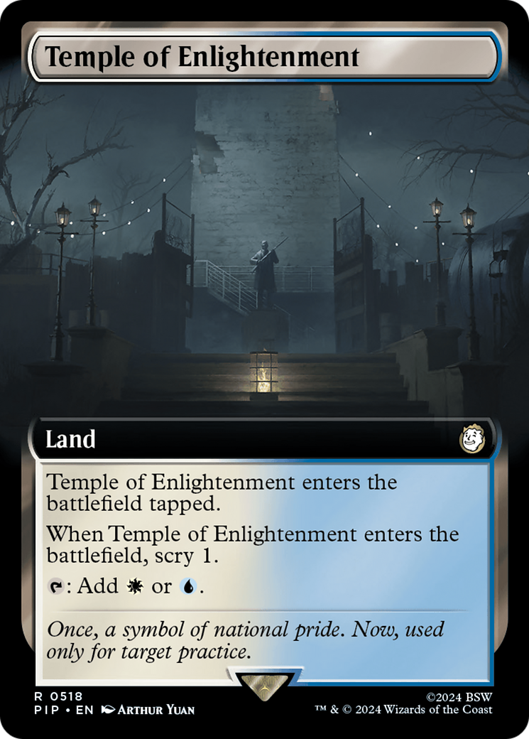 Temple of Enlightenment (Extended Art) [Fallout] - Magic: The Gathering - Card Brawlers | Quebec | Canada |