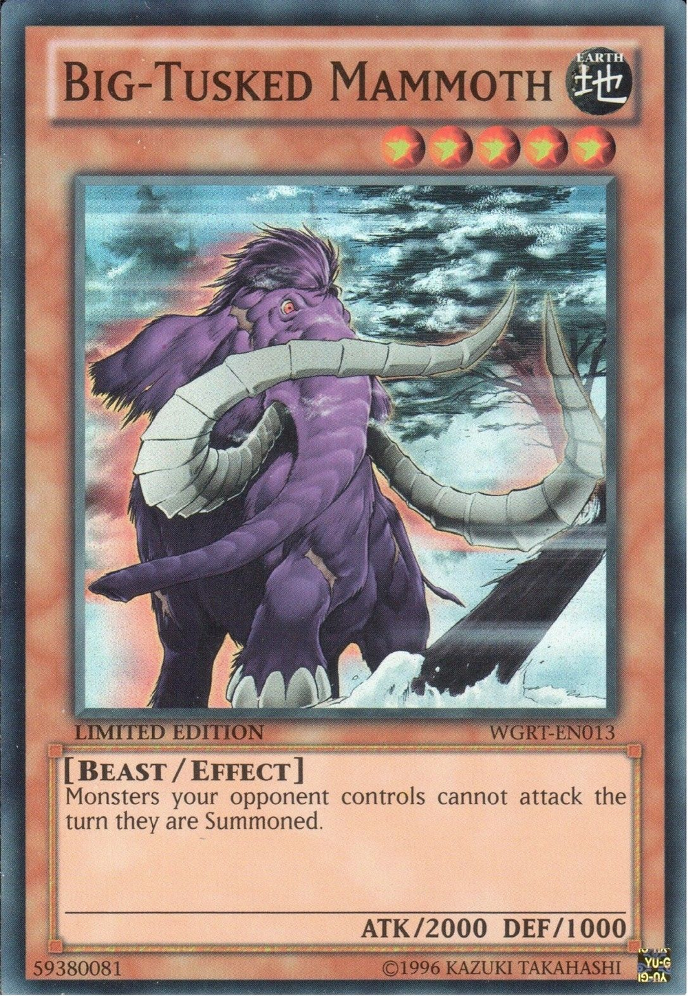Big-Tusked Mammoth [WGRT-EN013] Super Rare - Yu-Gi-Oh! - Card Brawlers | Quebec | Canada |