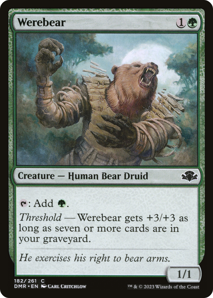 Werebear [Dominaria Remastered] - Magic: The Gathering - Card Brawlers | Quebec | Canada |