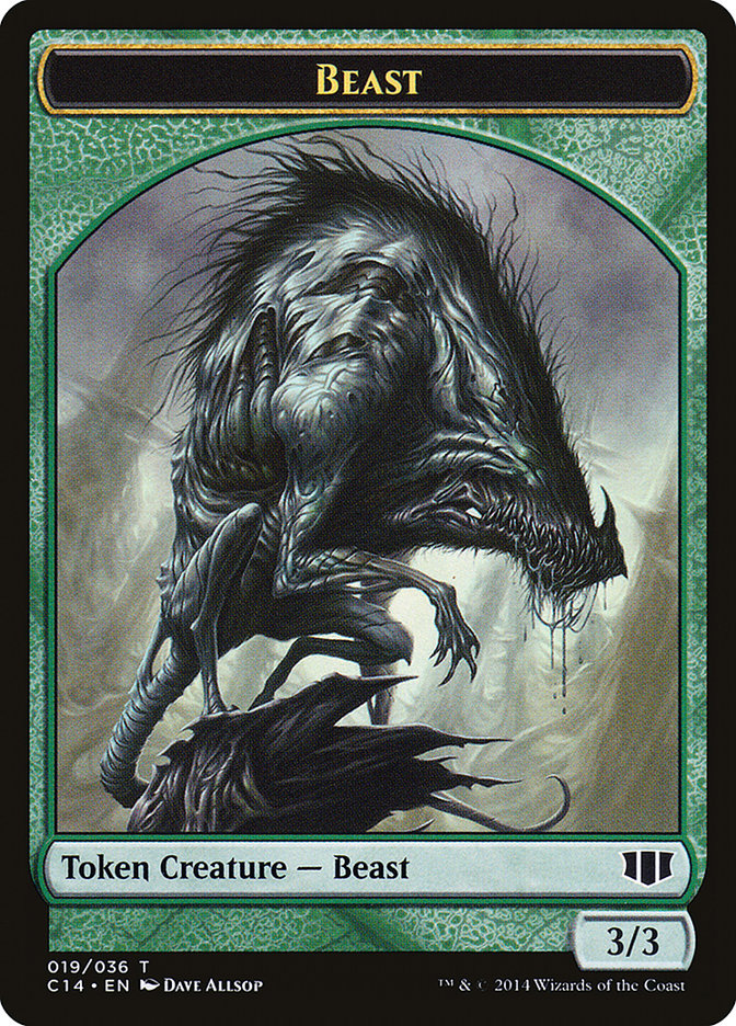 Elemental // Beast (019/036) Double-Sided Token [Commander 2014 Tokens] - Magic: The Gathering - Card Brawlers | Quebec | Canada |