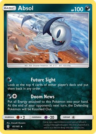 Absol (81/145) [Sun & Moon: Guardians Rising] - Pokémon - Card Brawlers | Quebec | Canada |