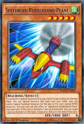 Speedroid Rubberband Plane [MACR-EN008] Rare - Yu-Gi-Oh! - Card Brawlers | Quebec | Canada |