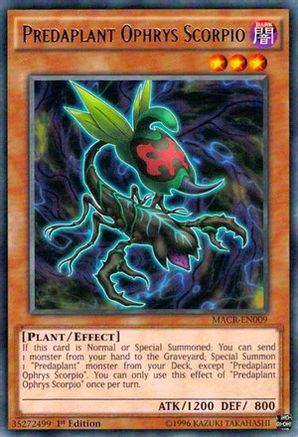 Predaplant Ophrys Scorpio [MACR-EN009] Rare - Yu-Gi-Oh! - Card Brawlers | Quebec | Canada |
