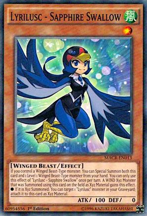 Lyrilusc - Sapphire Swallow [MACR-EN013] Common - Yu-Gi-Oh! - Card Brawlers | Quebec | Canada |