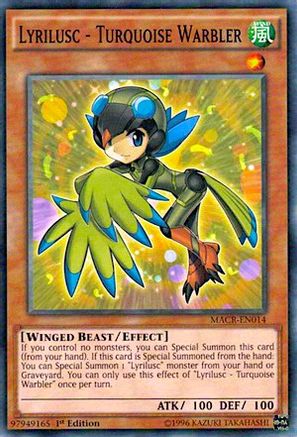 Lyrilusc - Turquoise Warbler [MACR-EN014] Common - Yu-Gi-Oh! - Card Brawlers | Quebec | Canada |