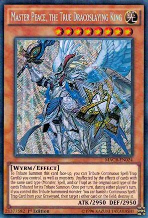 Master Peace, the True Dracoslaying King [MACR-EN024] Secret Rare - Yu-Gi-Oh! - Card Brawlers | Quebec | Canada |