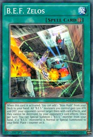 B.E.F. Zelos [MACR-EN062] Common - Yu-Gi-Oh! - Card Brawlers | Quebec | Canada |