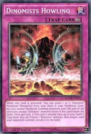 Dinomists Howling [MACR-EN076] Common - Yu-Gi-Oh! - Card Brawlers | Quebec | Canada |