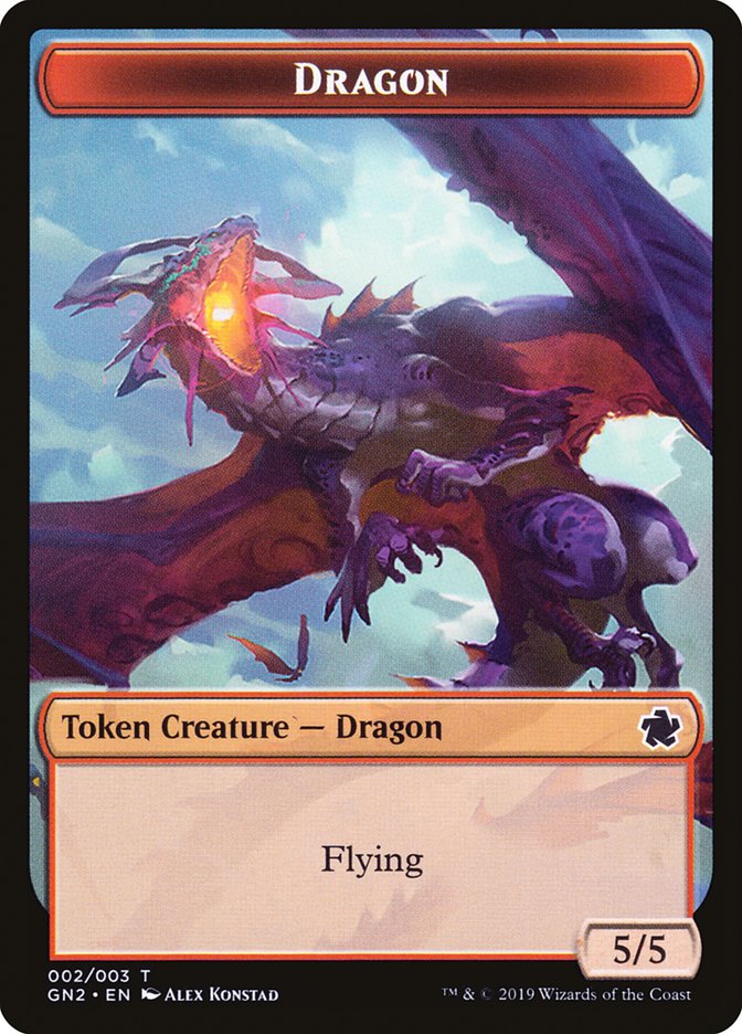 Dragon Token (002/003) [Game Night 2019 Tokens] - Magic: The Gathering - Card Brawlers | Quebec | Canada |