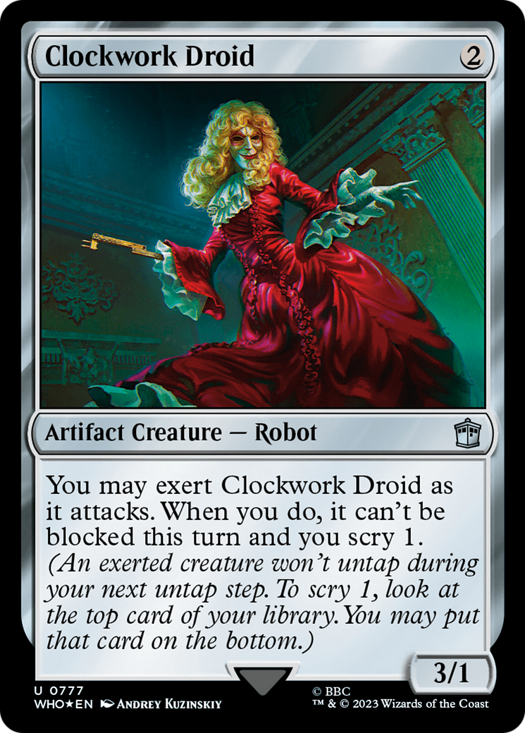Clockwork Droid (Surge Foil) [Doctor Who] - Magic: The Gathering - Card Brawlers | Quebec | Canada |