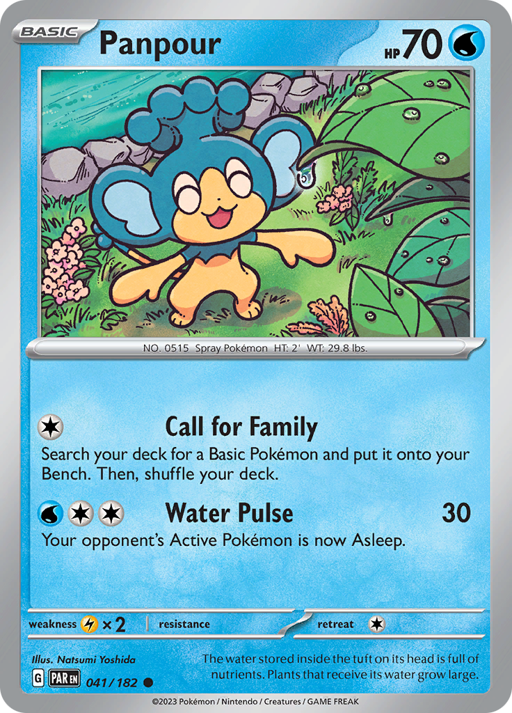 Panpour (041/182) [Scarlet & Violet: Paradox Rift] - Pokémon - Card Brawlers | Quebec | Canada |