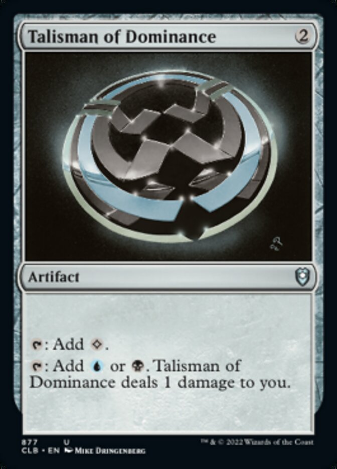 Talisman of Dominance [Commander Legends: Battle for Baldur's Gate] - Magic: The Gathering - Card Brawlers | Quebec | Canada |