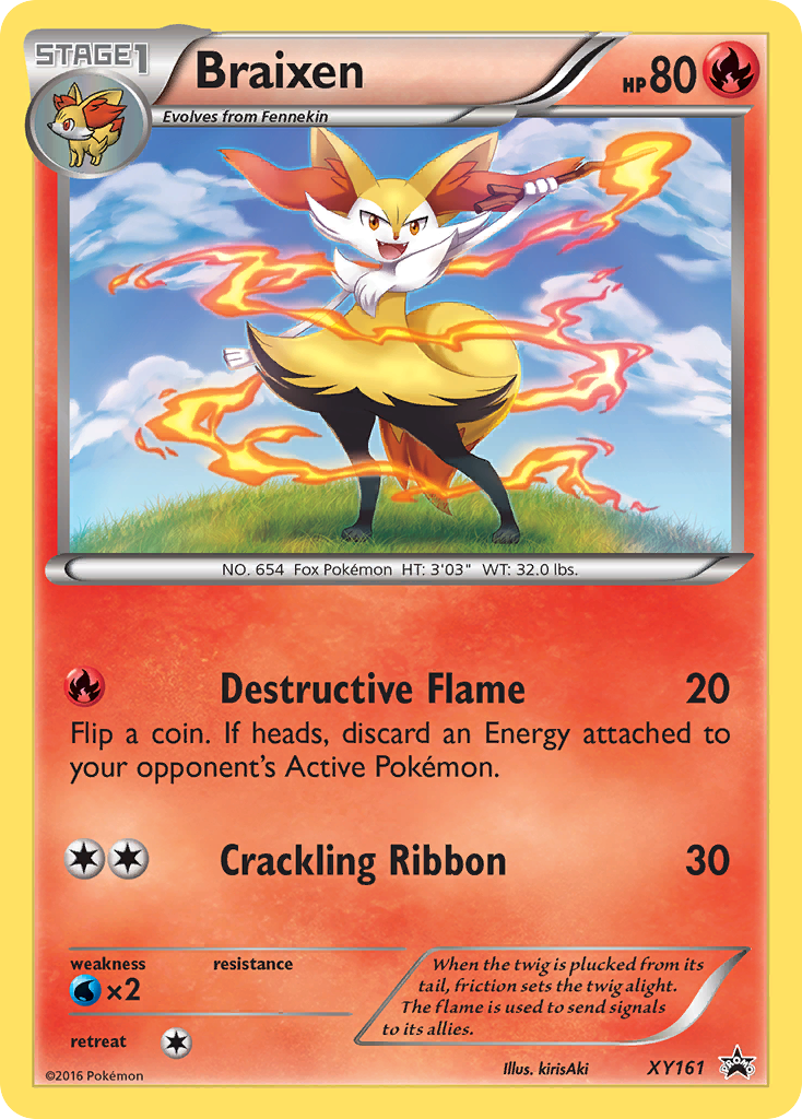 Braixen (XY161) [XY: Black Star Promos] - Pokémon - Card Brawlers | Quebec | Canada |