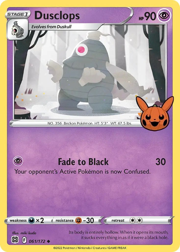 Dusclops (061/172) [Trick or Trade] - Pokémon - Card Brawlers | Quebec | Canada |