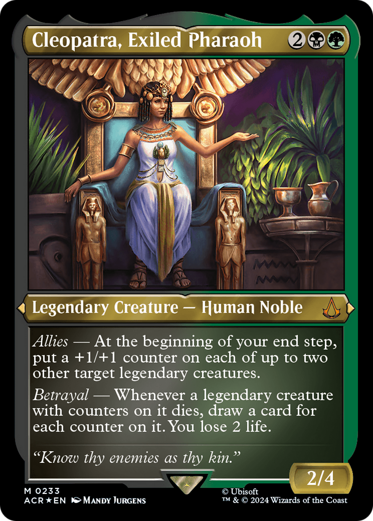 Cleopatra, Exiled Pharaoh (Foil Etched) [Assassin's Creed] - Magic: The Gathering - Card Brawlers | Quebec | Canada |
