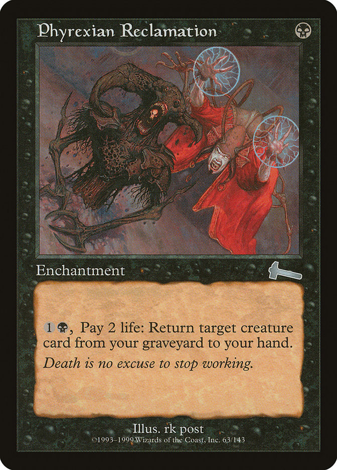 Phyrexian Reclamation [Urza's Legacy] - Magic: The Gathering - Card Brawlers | Quebec | Canada |