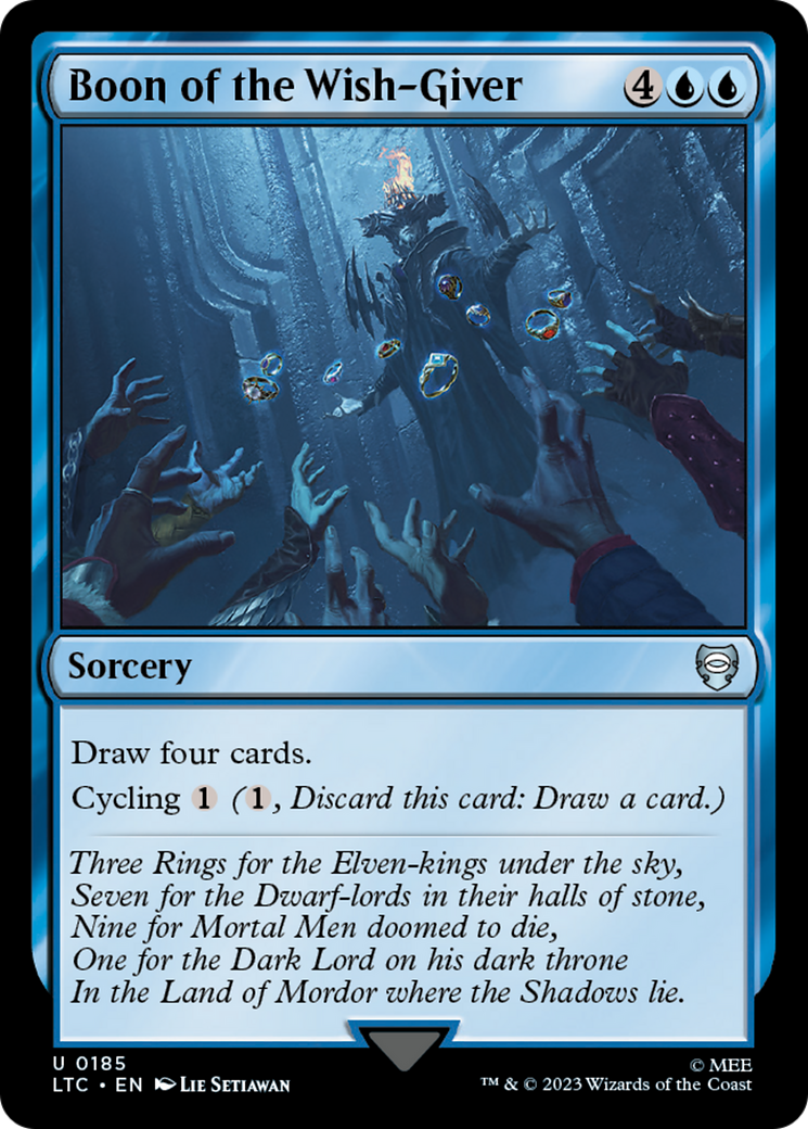 Boon of the Wish-Giver [The Lord of the Rings: Tales of Middle-Earth Commander] - Magic: The Gathering - Card Brawlers | Quebec | Canada |