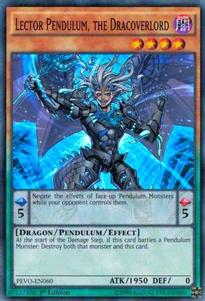 Lector Pendulum, the Dracoverlord [PEVO-EN060] Super Rare - Yu-Gi-Oh! - Card Brawlers | Quebec | Canada |