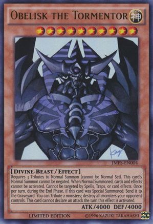 Obelisk the Tormentor [JMPS-EN004] Ultra Rare - Yu-Gi-Oh! - Card Brawlers | Quebec | Canada |