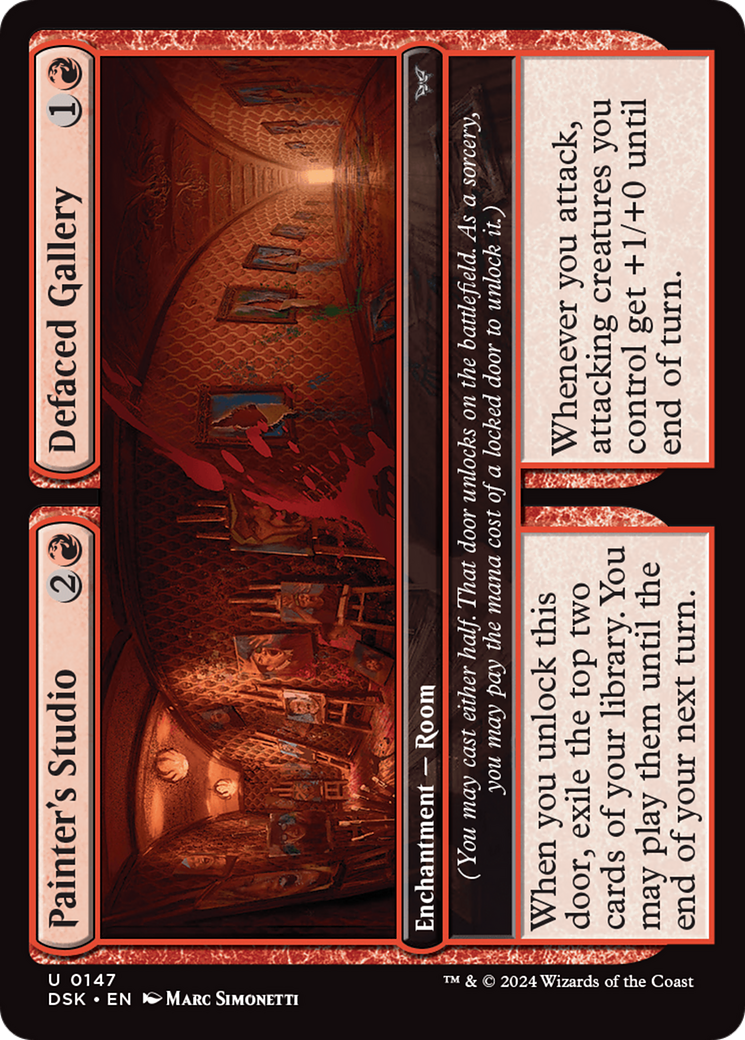 Painter's Studio // Defaced Gallery [Duskmourn: House of Horror] - Magic: The Gathering - Card Brawlers | Quebec | Canada |