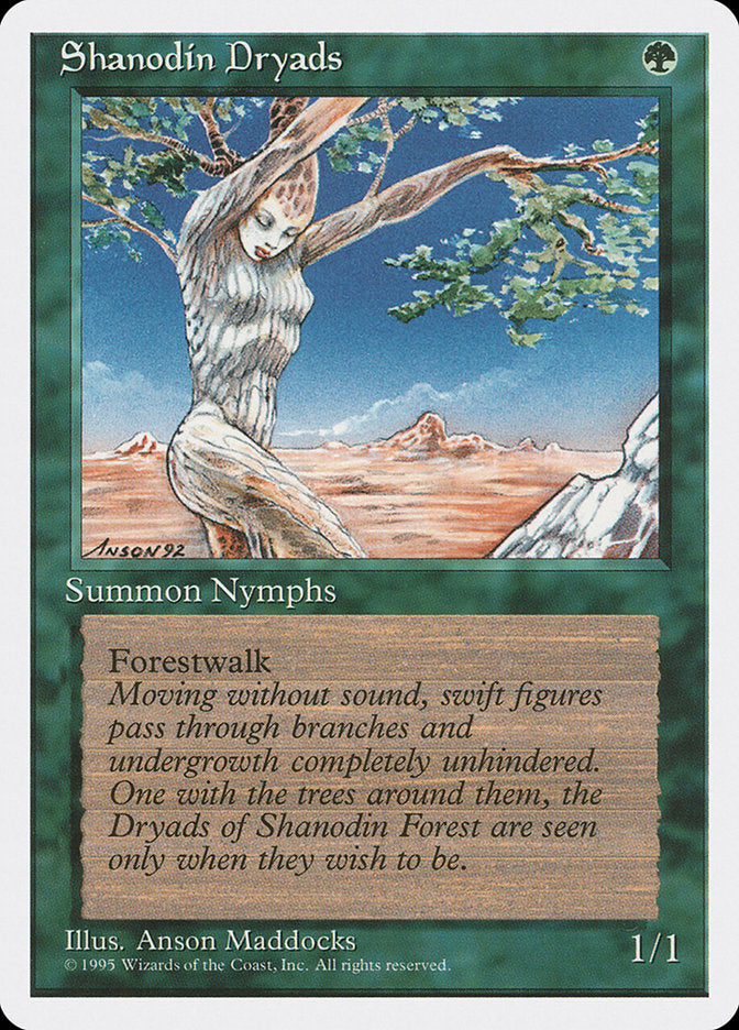 Shanodin Dryads [Fourth Edition] - Magic: The Gathering - Card Brawlers | Quebec | Canada |