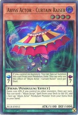 Abyss Actor - Curtain Raiser [BLLR-EN012] Ultra Rare - Yu-Gi-Oh! - Card Brawlers | Quebec | Canada |