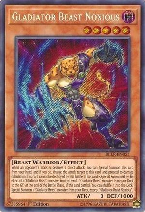 Gladiator Beast Noxious [BLLR-EN021] Secret Rare - Yu-Gi-Oh! - Card Brawlers | Quebec | Canada |