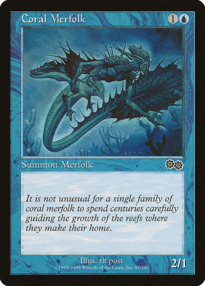 Coral Merfolk [Urza's Saga] - Magic: The Gathering - Card Brawlers | Quebec | Canada |