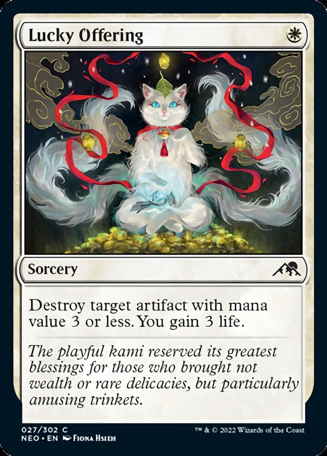 Lucky Offering [Kamigawa: Neon Dynasty] - Magic: The Gathering - Card Brawlers | Quebec | Canada |
