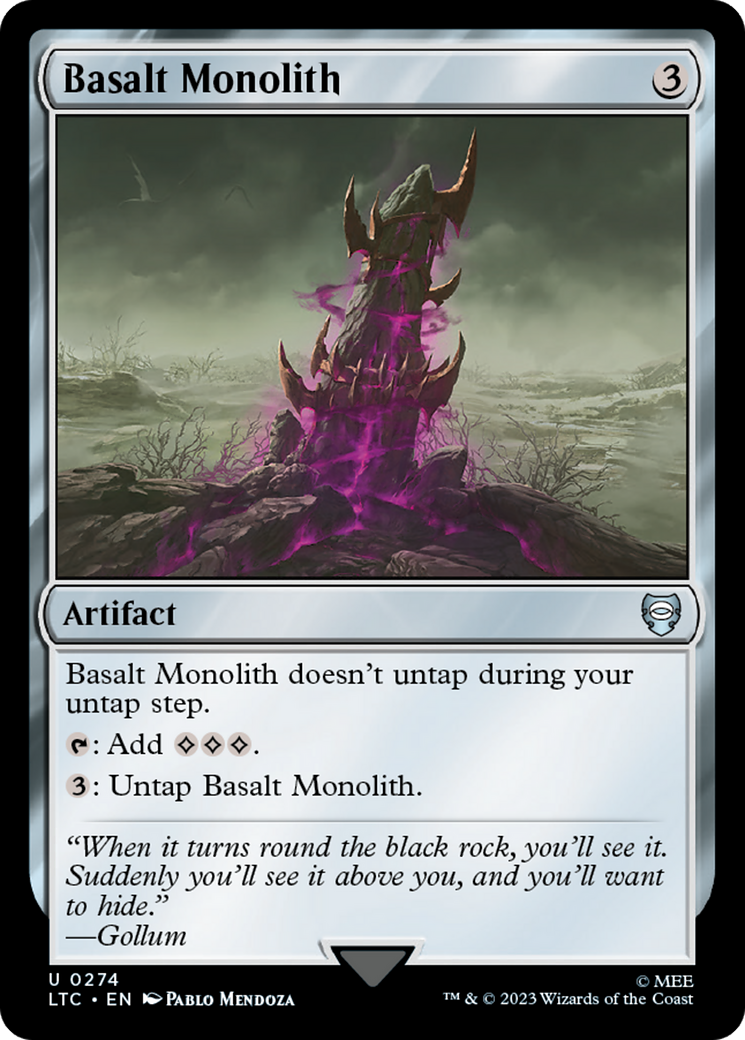 Basalt Monolith [The Lord of the Rings: Tales of Middle-Earth Commander] - Magic: The Gathering - Card Brawlers | Quebec | Canada |