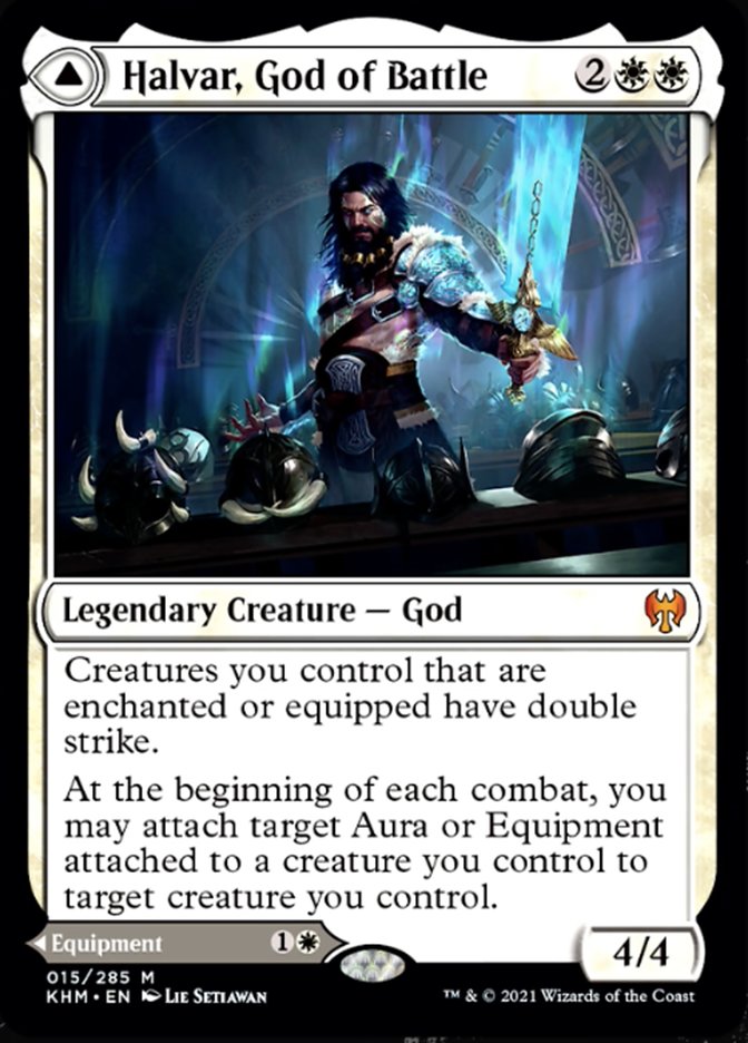 Halvar, God of Battle // Sword of the Realms [Kaldheim] - Magic: The Gathering - Card Brawlers | Quebec | Canada |