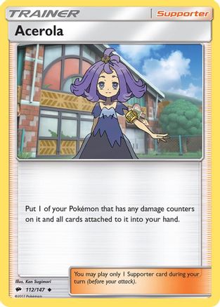 Acerola (112/147) [Sun & Moon: Burning Shadows] - Pokémon - Card Brawlers | Quebec | Canada |