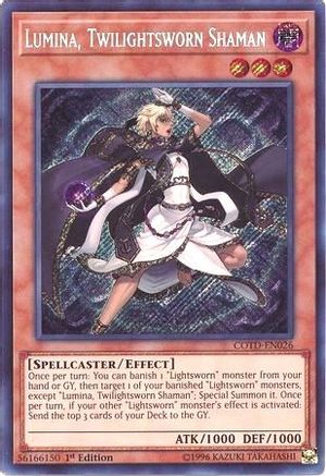 Lumina, Twilightsworn Shaman [COTD-EN026] Secret Rare - Yu-Gi-Oh! - Card Brawlers | Quebec | Canada |