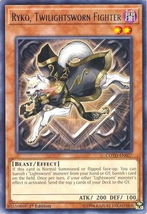 Ryko, Twilightsworn Fighter [COTD-EN027] Rare - Yu-Gi-Oh! - Card Brawlers | Quebec | Canada |