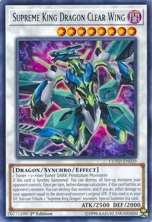 Supreme King Dragon Clear Wing [COTD-EN039] Rare - Yu-Gi-Oh! - Card Brawlers | Quebec | Canada |