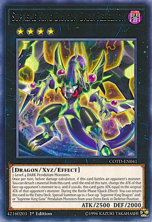 Supreme King Dragon Dark Rebellion [COTD-EN041] Rare - Yu-Gi-Oh! - Card Brawlers | Quebec | Canada |