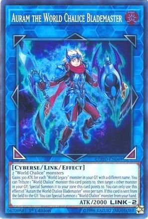 Auram the World Chalice Blademaster [COTD-EN049] Super Rare - Yu-Gi-Oh! - Card Brawlers | Quebec | Canada |
