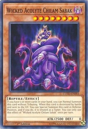 Wicked Acolyte Chilam Sabak [COTD-EN093] Common - Yu-Gi-Oh! - Card Brawlers | Quebec | Canada |